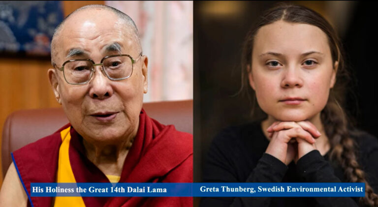 Quando Greta Thunberg conheceu Dalai Lama