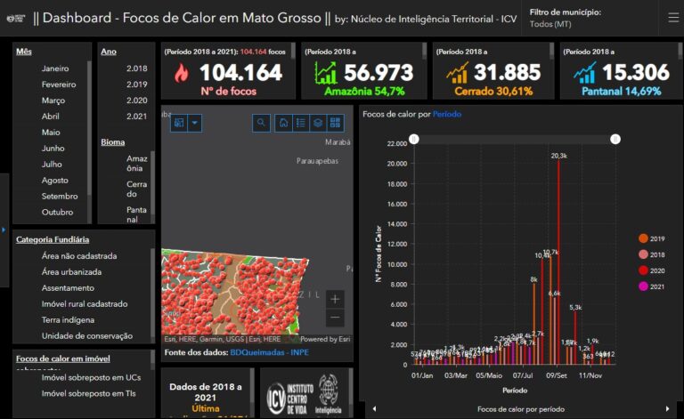 Com forte redução no Pantanal, focos de calor têm queda de 29% no período proibitivo em MT
