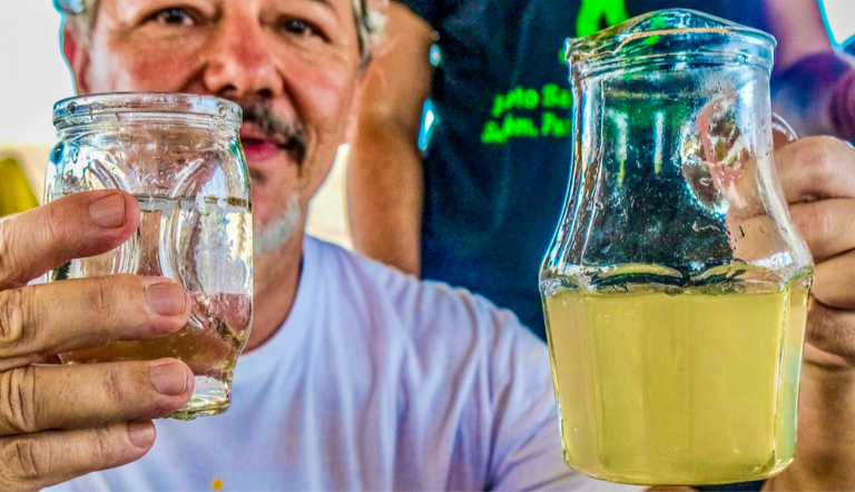 Comunidades isoladas pela seca da Várzea do Amazonas recebem filtros de nanotecnologia