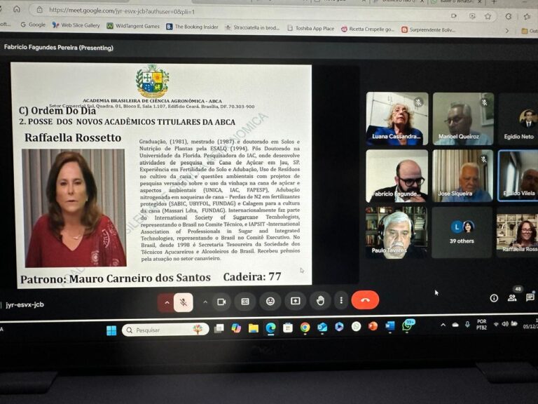 Pesquisadora do IAC é nomeada para ocupar a cadeira 77 da Associação Brasileira de Ciência Agronômica (ABCA)