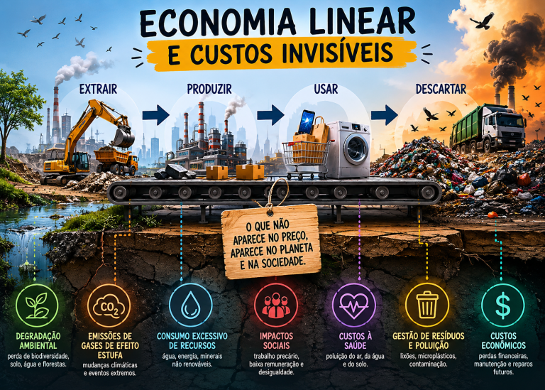 Custos invisíveis da economia linear chegam a €25,4 tri