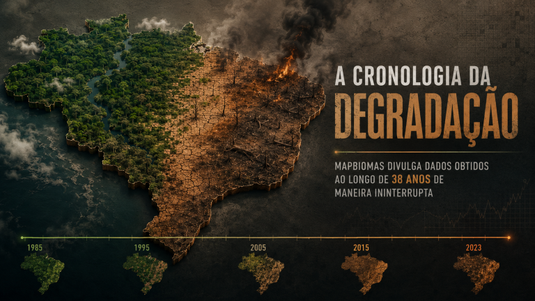 A Cronologia da Degradação: MapBiomas divulga dados obtidos ao longo de 38 anos de maneira ininterrupta