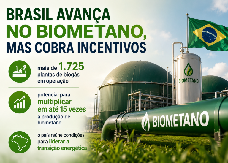 Brasil avança no biometano, mas cobra incentivos